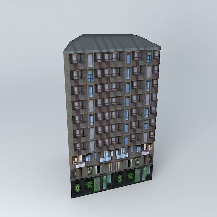 Building apartment 3D model_2
