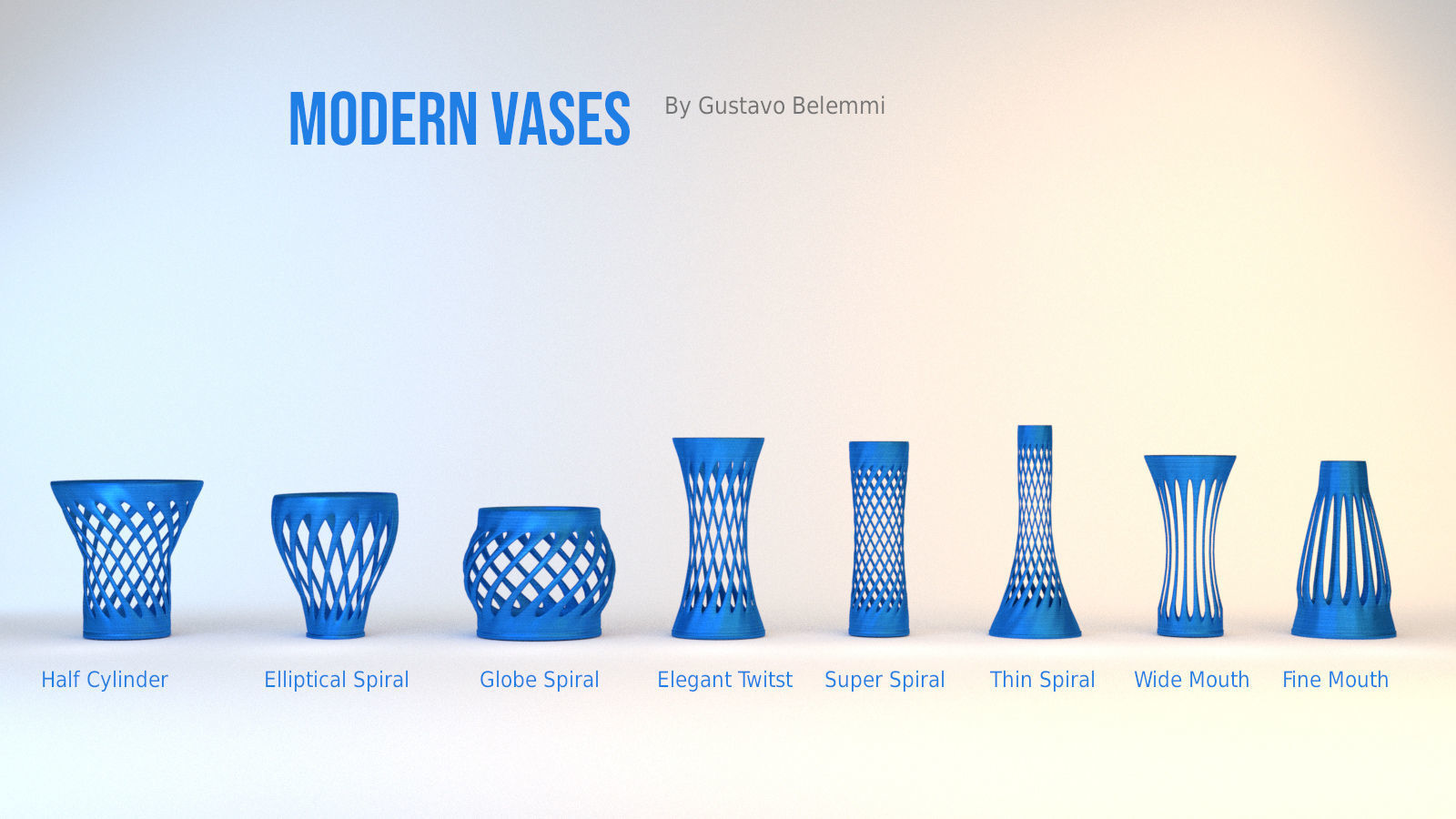 Modern Vases 3D Model Collection_2