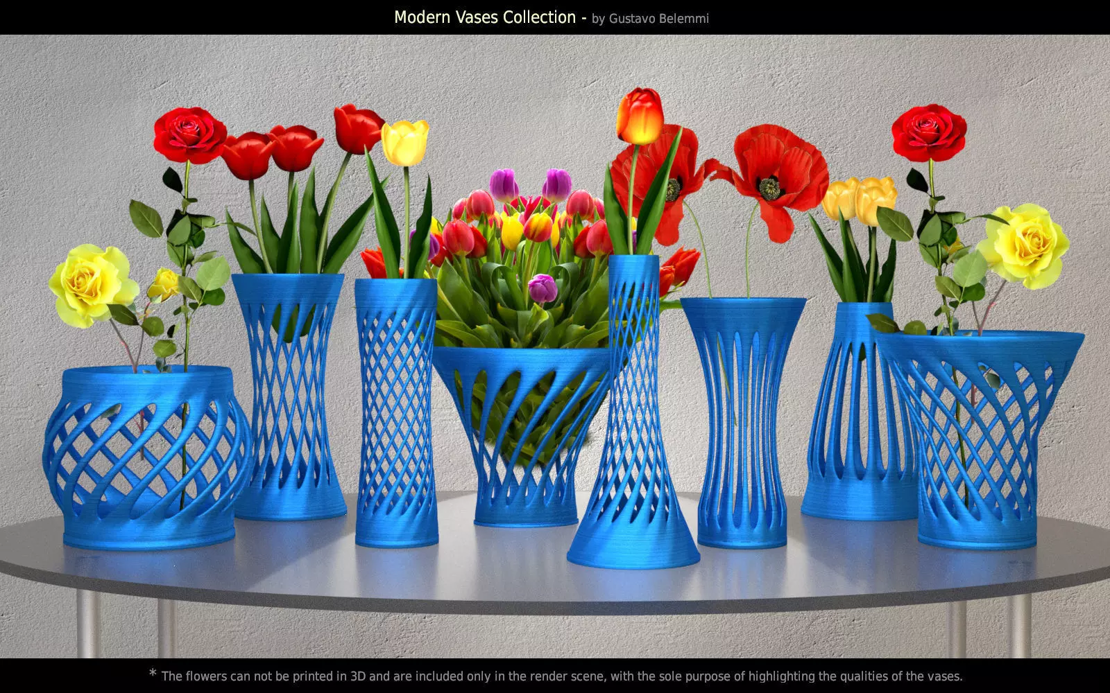 Modern Vases 3D Model Collection_0