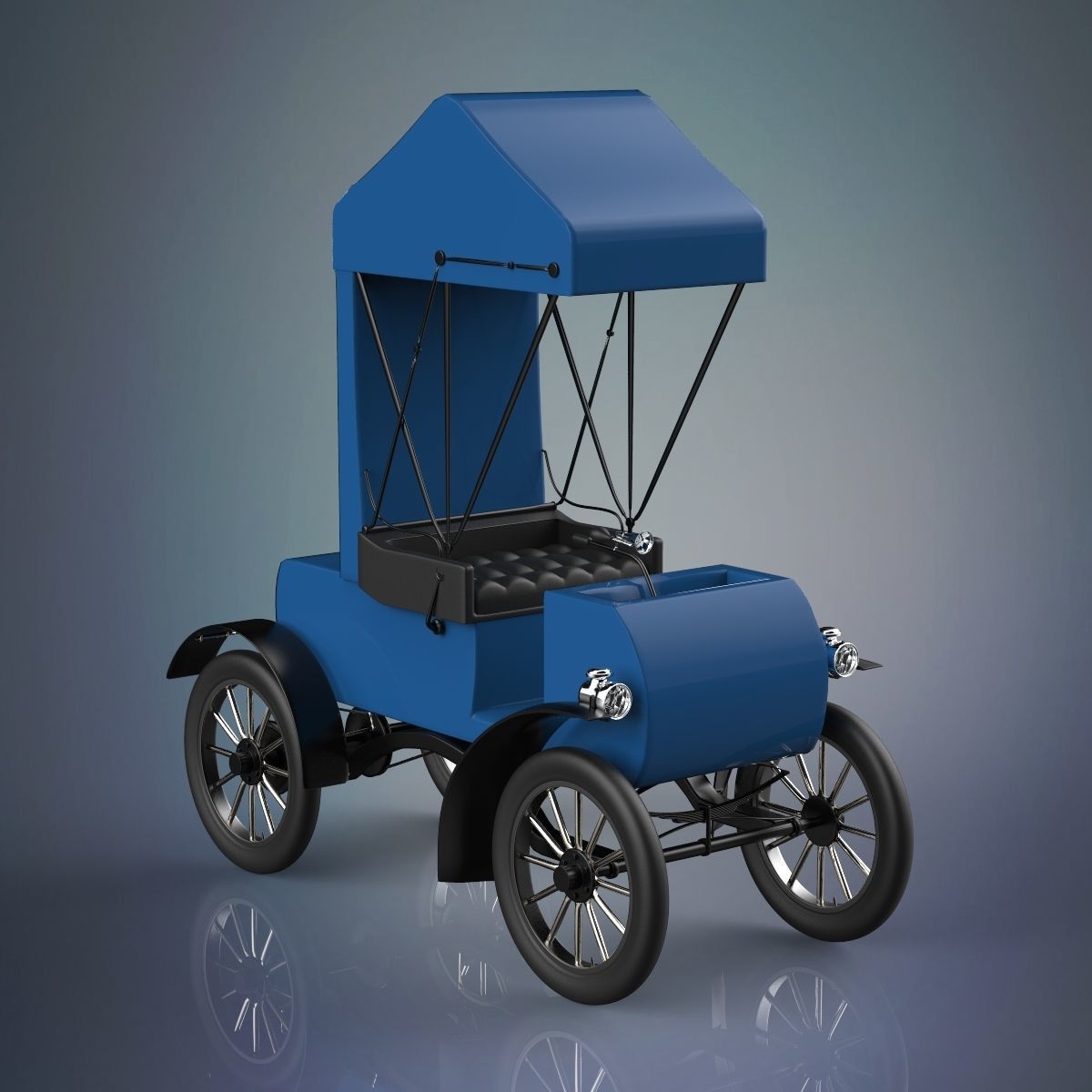 Vintage car 3D model_1