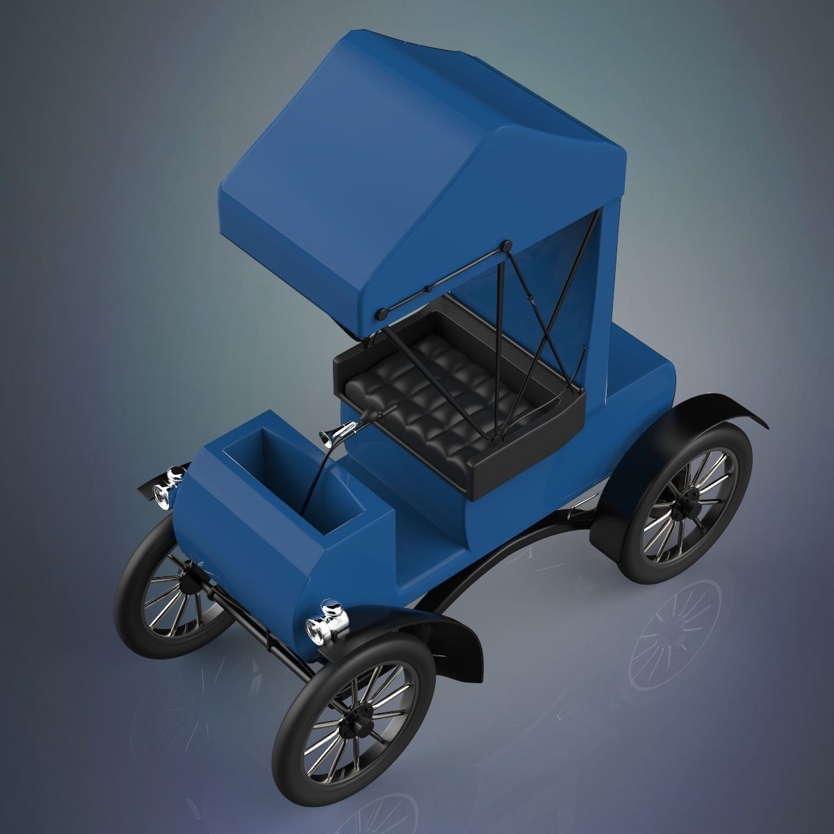 Vintage car 3D model_6