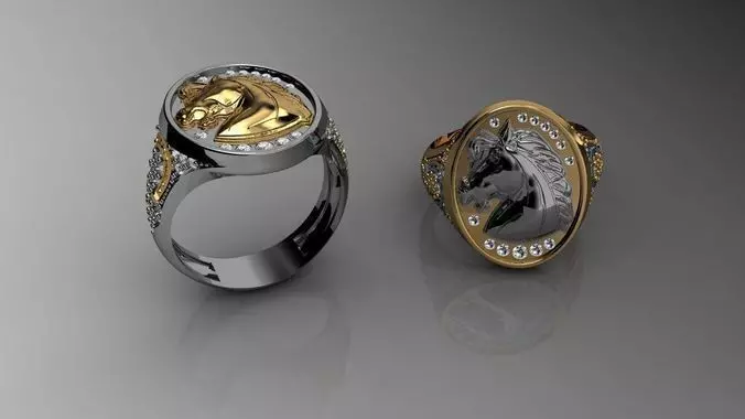Horse Ring model Free 3D print model