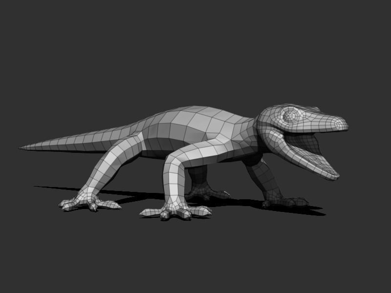 3D Gecko Low-poly 3D model_20