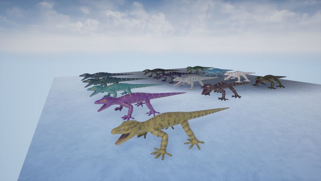 3D Gecko Low-poly 3D model_4