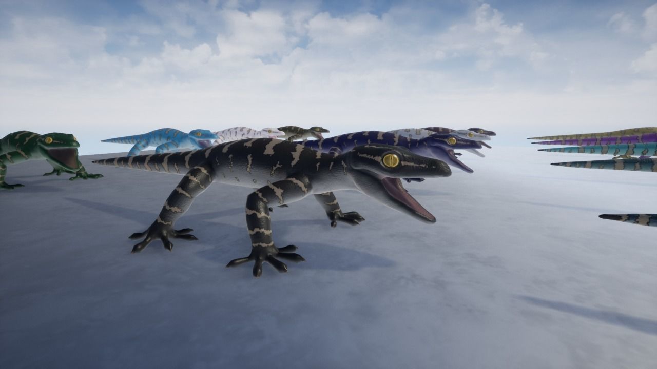 3D Gecko Low-poly 3D model_11