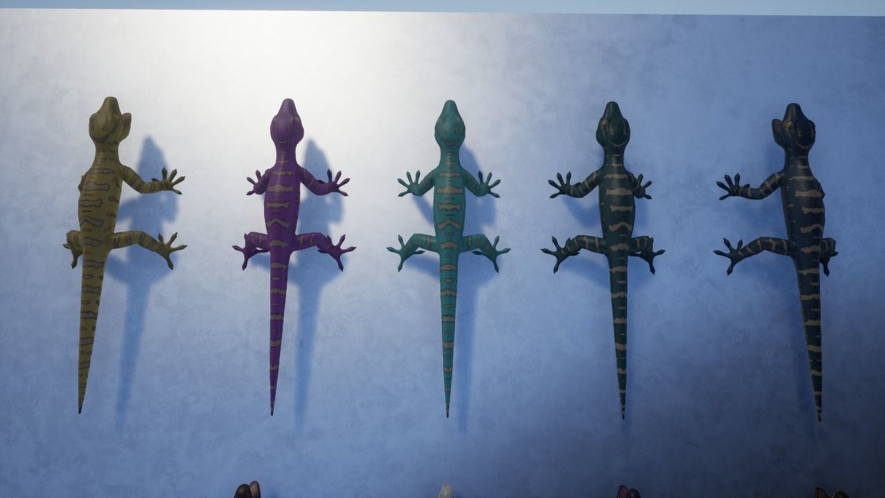 3D Gecko Low-poly 3D model_9