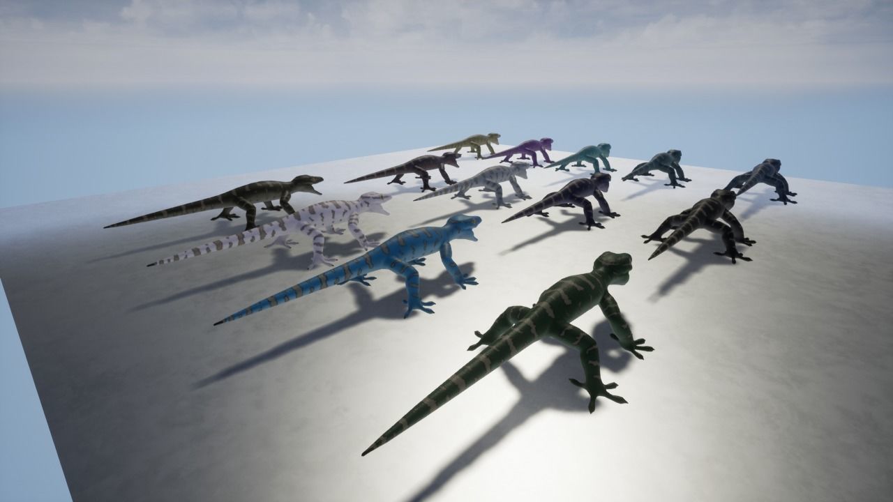 3D Gecko Low-poly 3D model_6