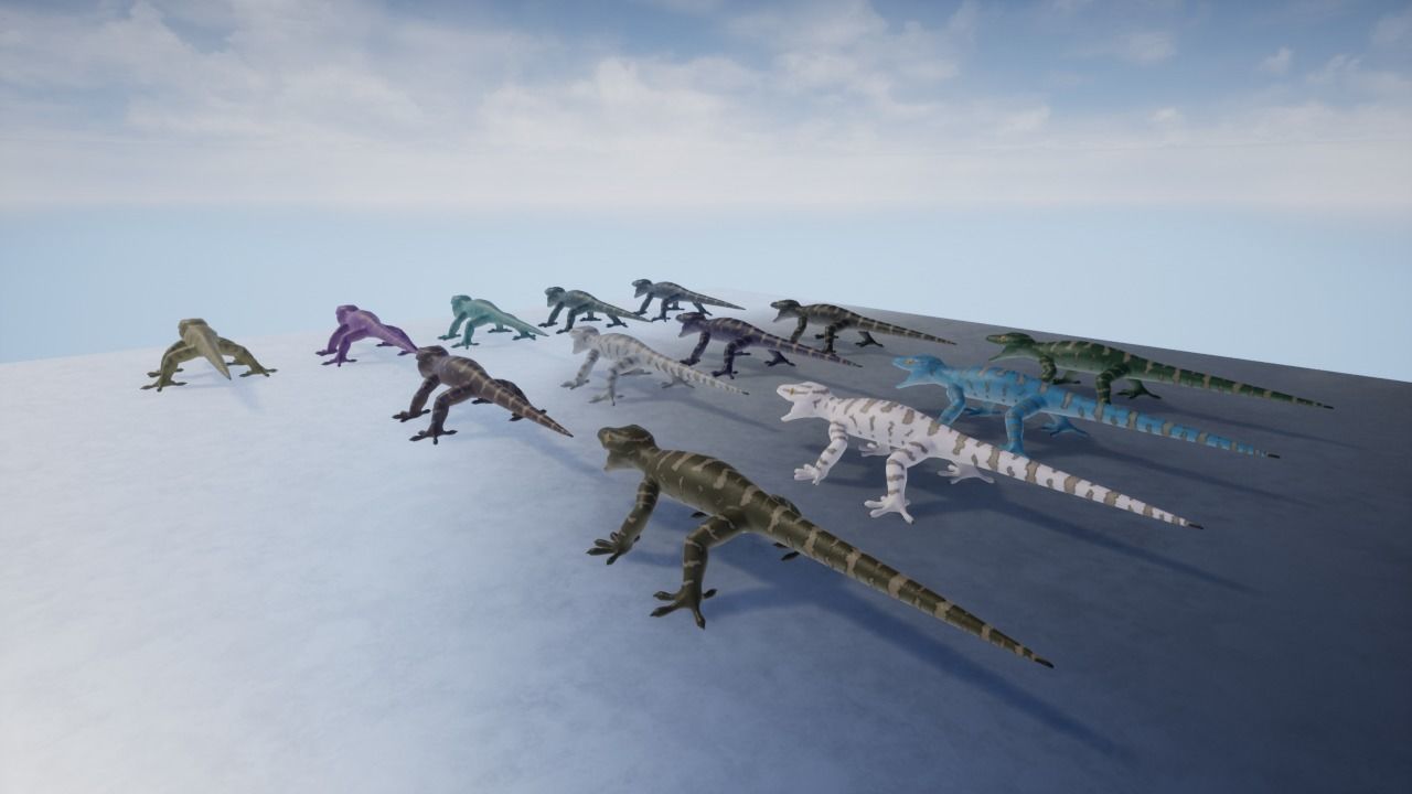 3D Gecko Low-poly 3D model_5