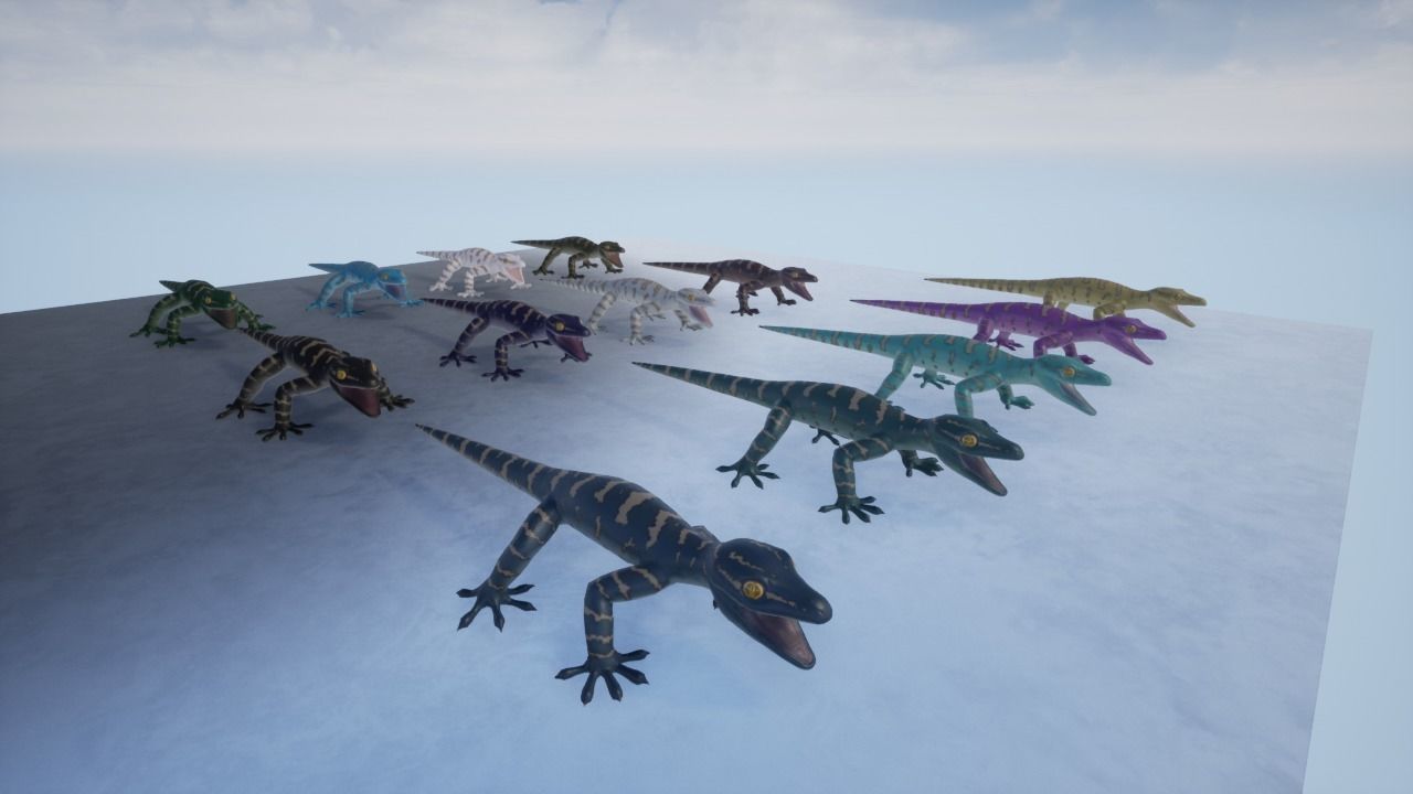 3D Gecko Low-poly 3D model_3