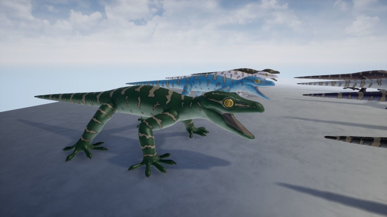 3D Gecko Low-poly 3D model_10