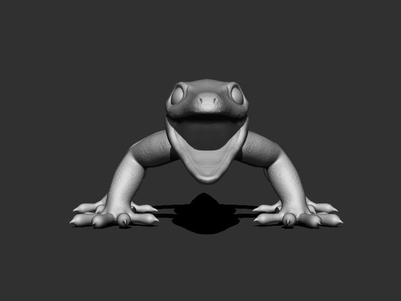 3D Gecko Low-poly 3D model_14