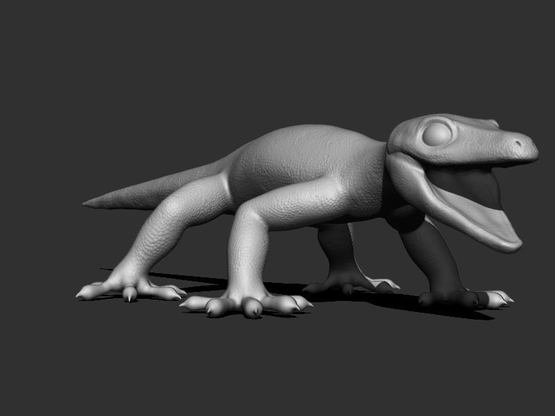3D Gecko Low-poly 3D model_16
