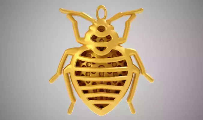 Little Bug Necklace 3D print model