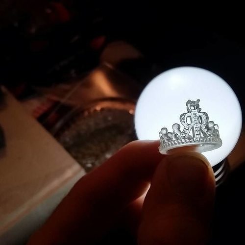 Crown Ring with srones Free 3D print model