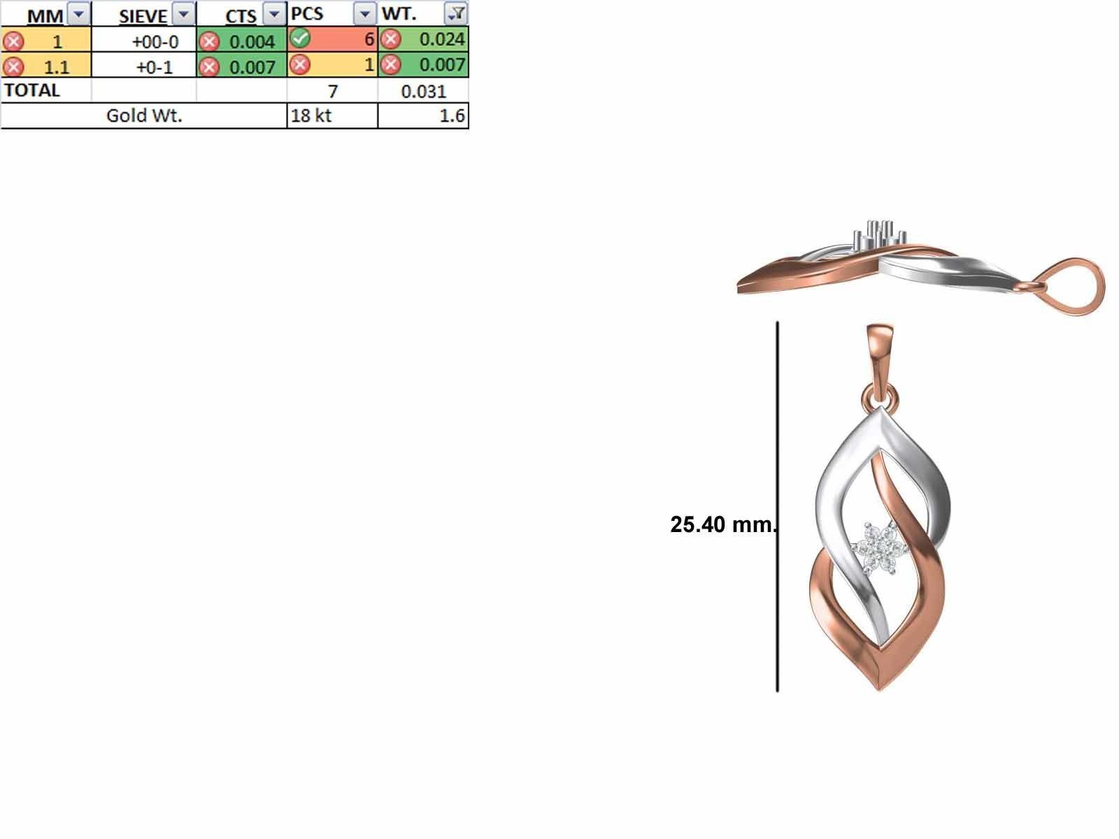 200 JCD PENDANT EARRINGS SET BULK COLLECTION 2GM LIGHT WT 3D print model_92