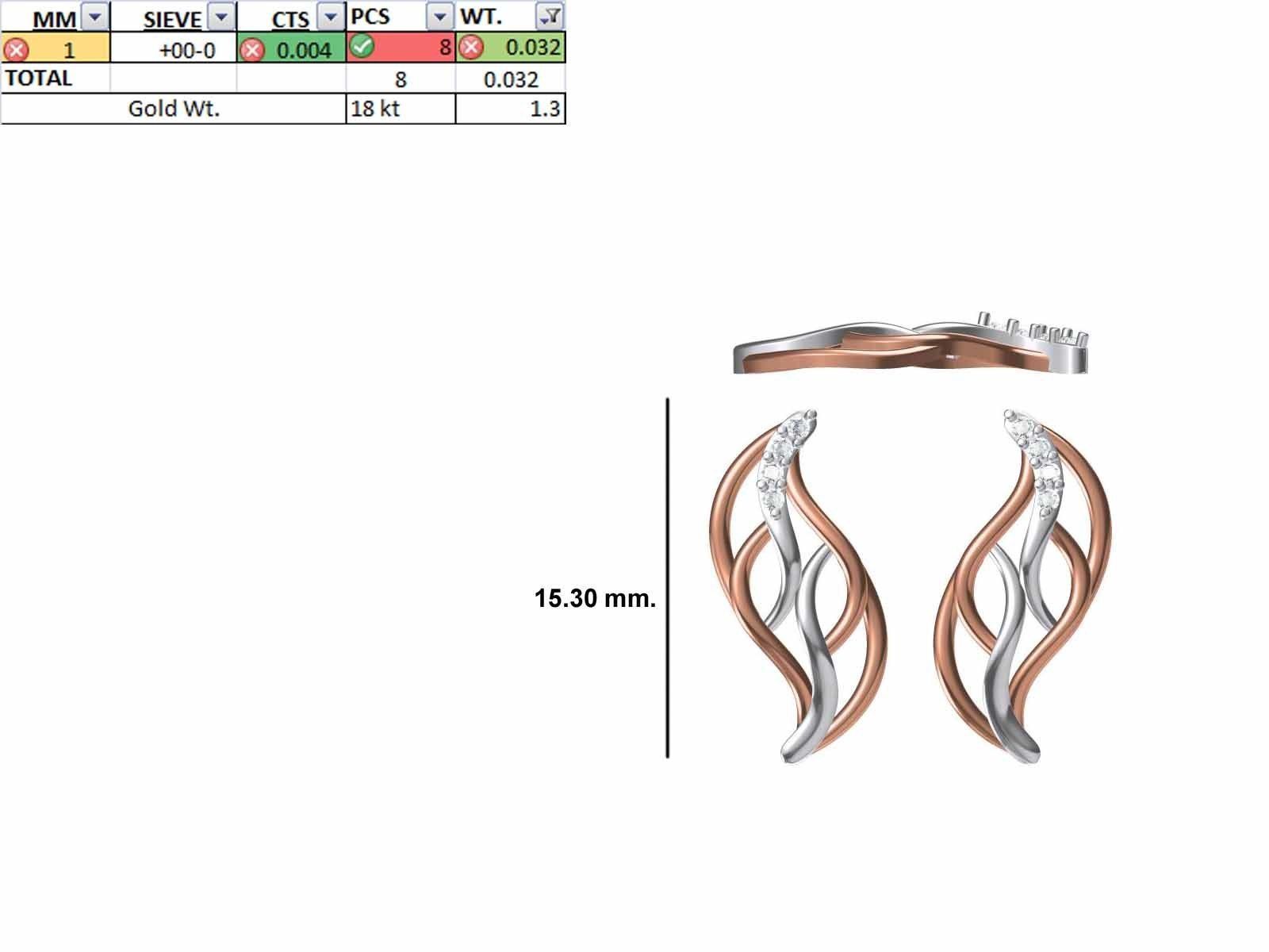 200 JCD PENDANT EARRINGS SET BULK COLLECTION 2GM LIGHT WT 3D print model_119