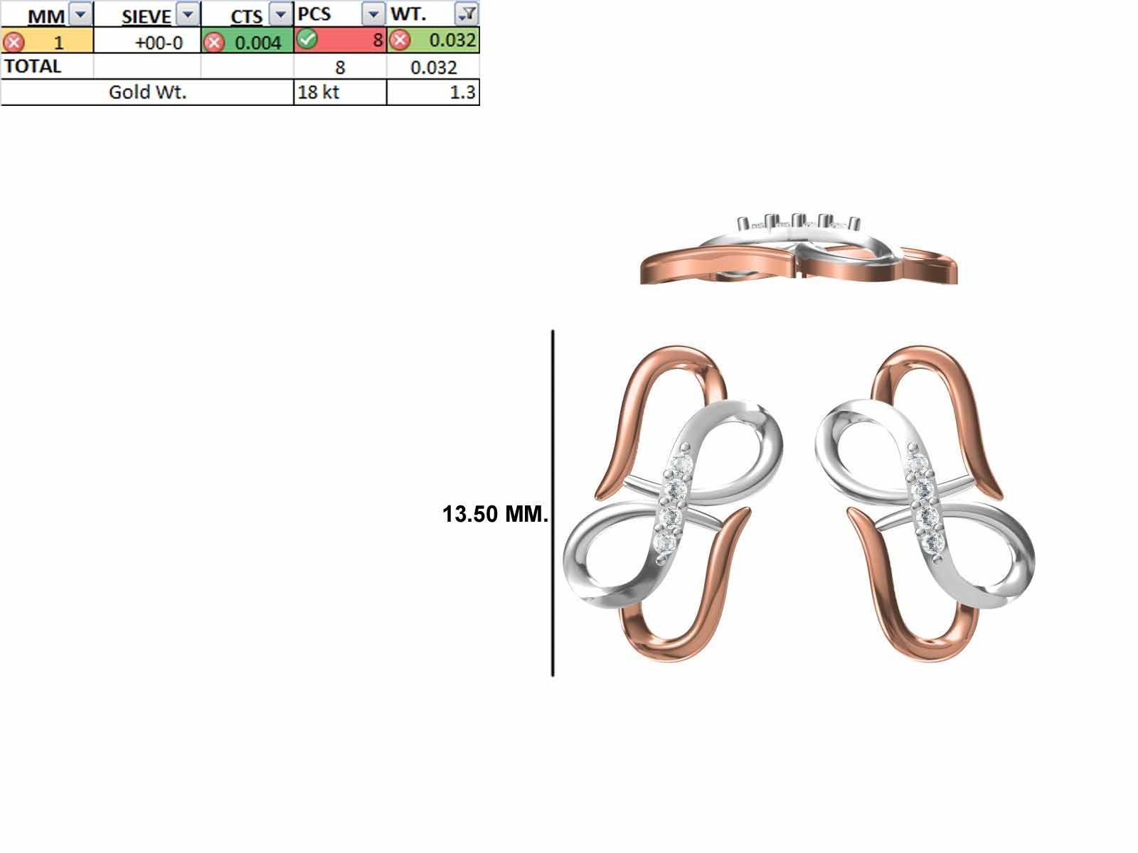 200 JCD PENDANT EARRINGS SET BULK COLLECTION 2GM LIGHT WT 3D print model_138