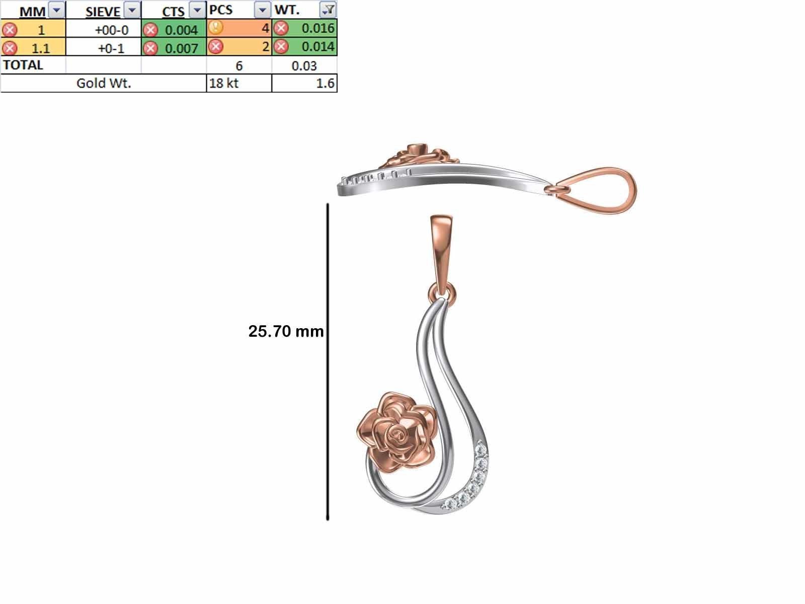 200 JCD PENDANT EARRINGS SET BULK COLLECTION 2GM LIGHT WT 3D print model_72