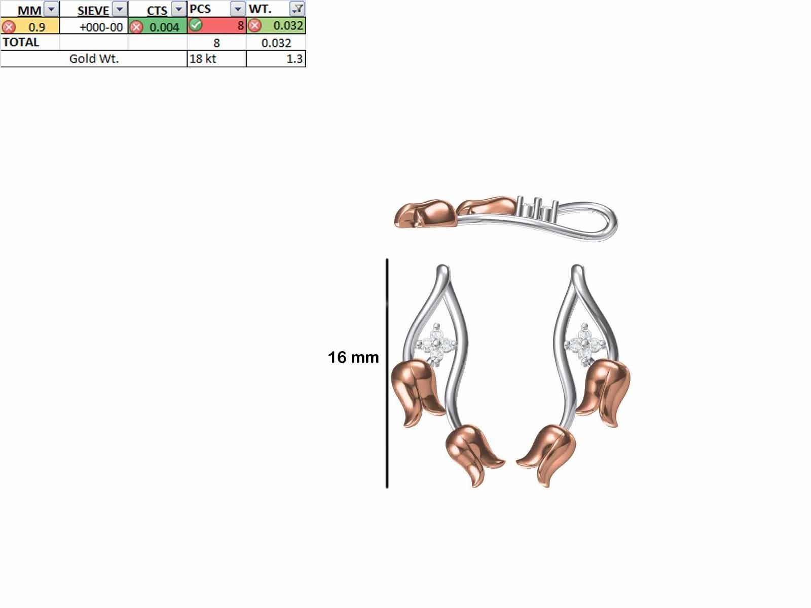 200 JCD PENDANT EARRINGS SET BULK COLLECTION 2GM LIGHT WT 3D print model_84