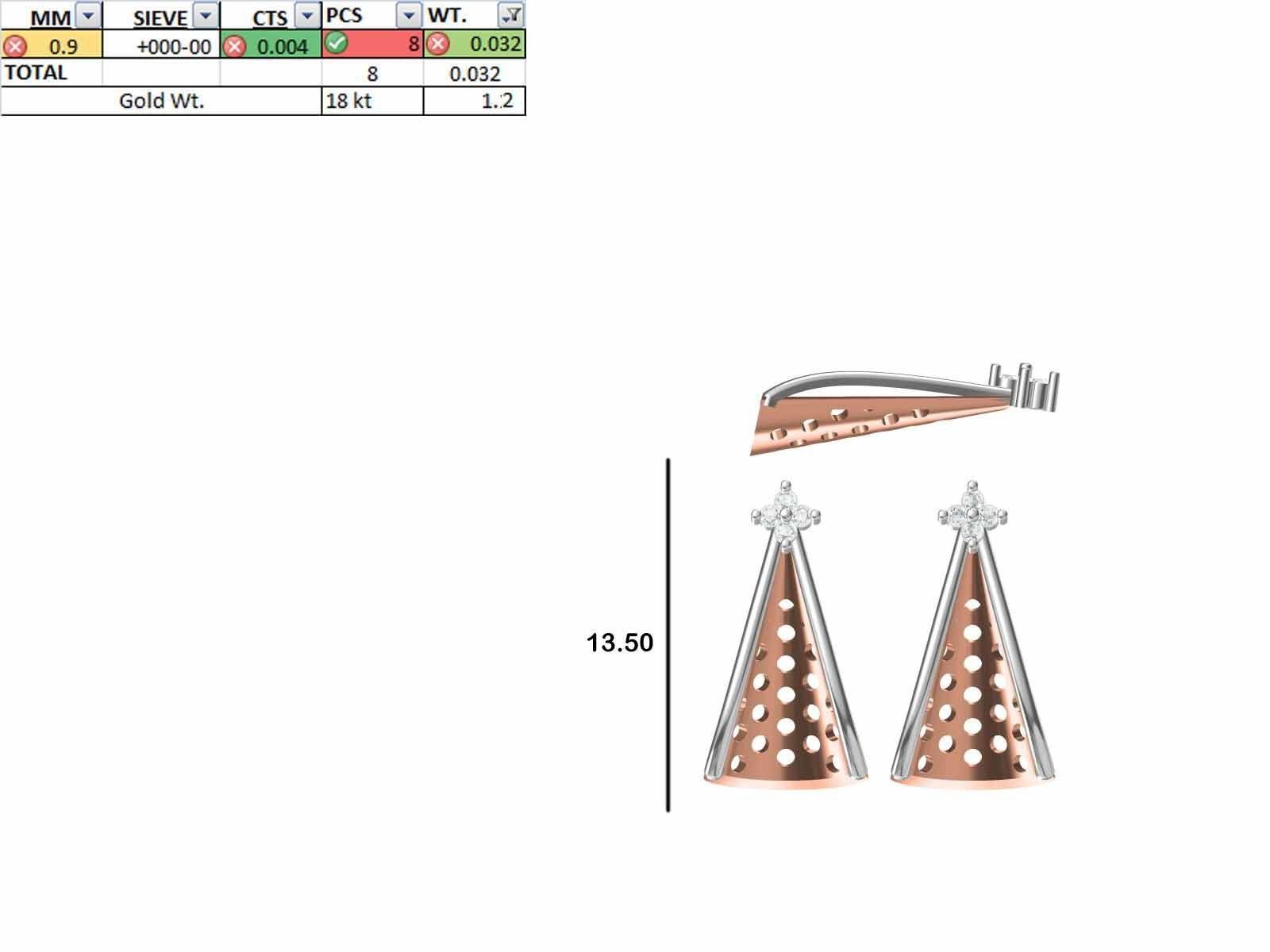 200 JCD PENDANT EARRINGS SET BULK COLLECTION 2GM LIGHT WT 3D print model_88