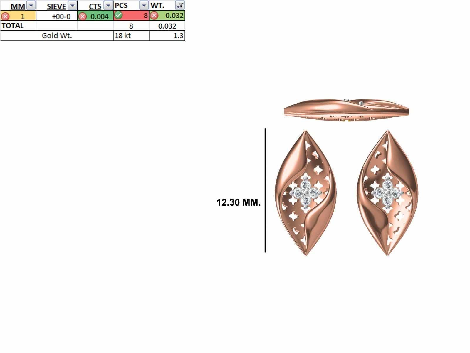 200 JCD PENDANT EARRINGS SET BULK COLLECTION 2GM LIGHT WT 3D print model_143