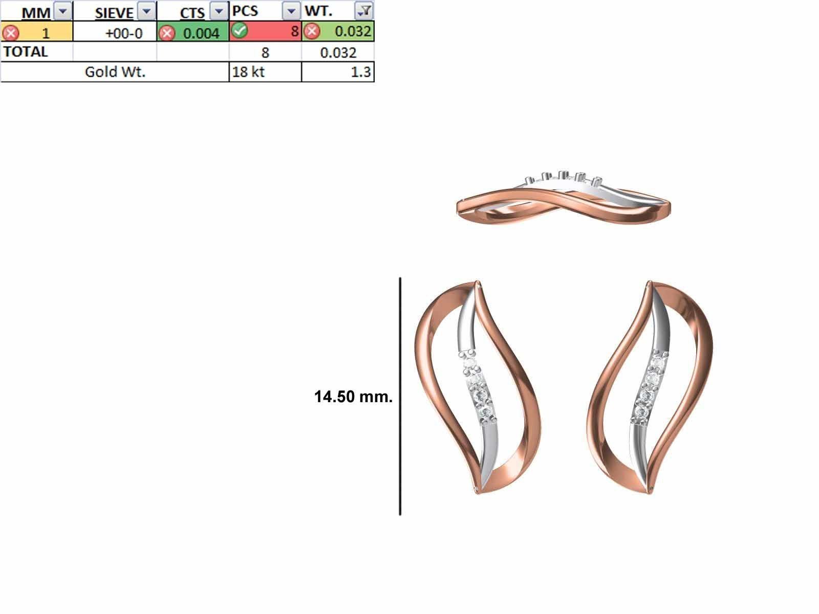 200 JCD PENDANT EARRINGS SET BULK COLLECTION 2GM LIGHT WT 3D print model_141