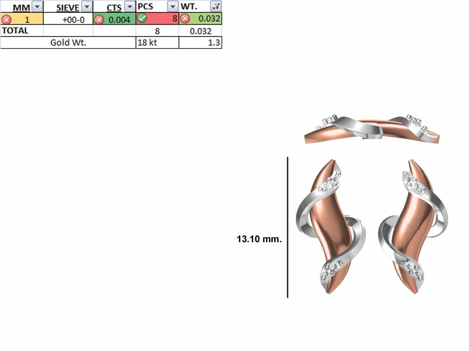 200 JCD PENDANT EARRINGS SET BULK COLLECTION 2GM LIGHT WT 3D print model_123