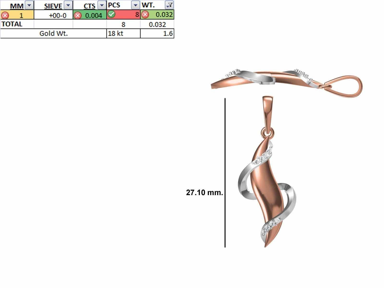 200 JCD PENDANT EARRINGS SET BULK COLLECTION 2GM LIGHT WT 3D print model_124