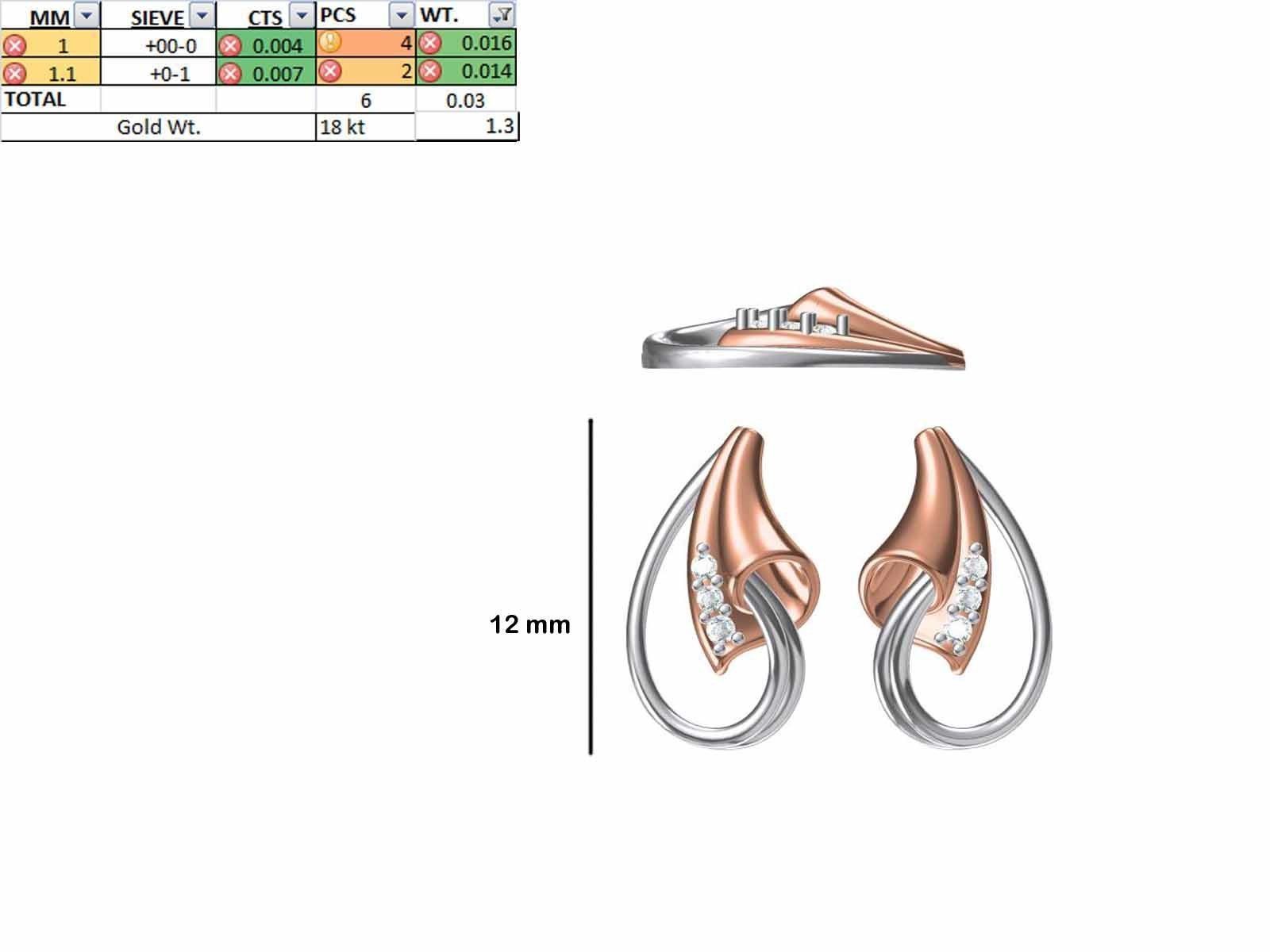 200 JCD PENDANT EARRINGS SET BULK COLLECTION 2GM LIGHT WT 3D print model_90