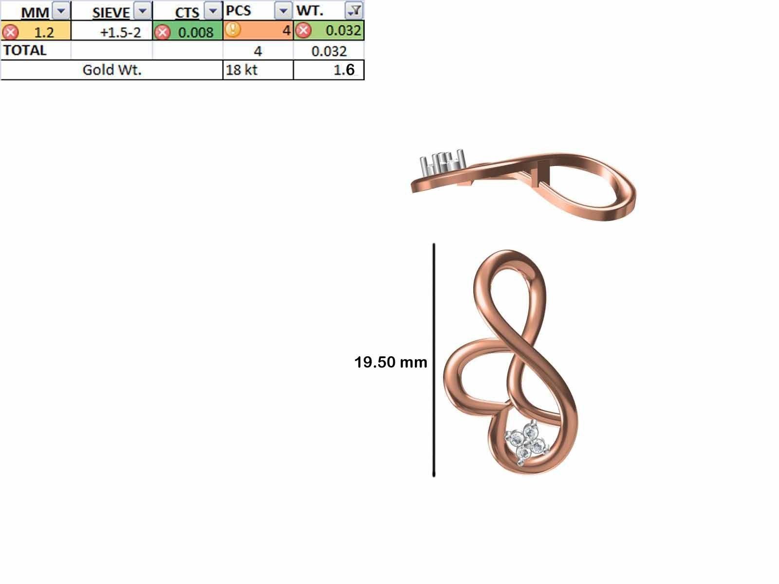 200 JCD PENDANT EARRINGS SET BULK COLLECTION 2GM LIGHT WT 3D print model_80