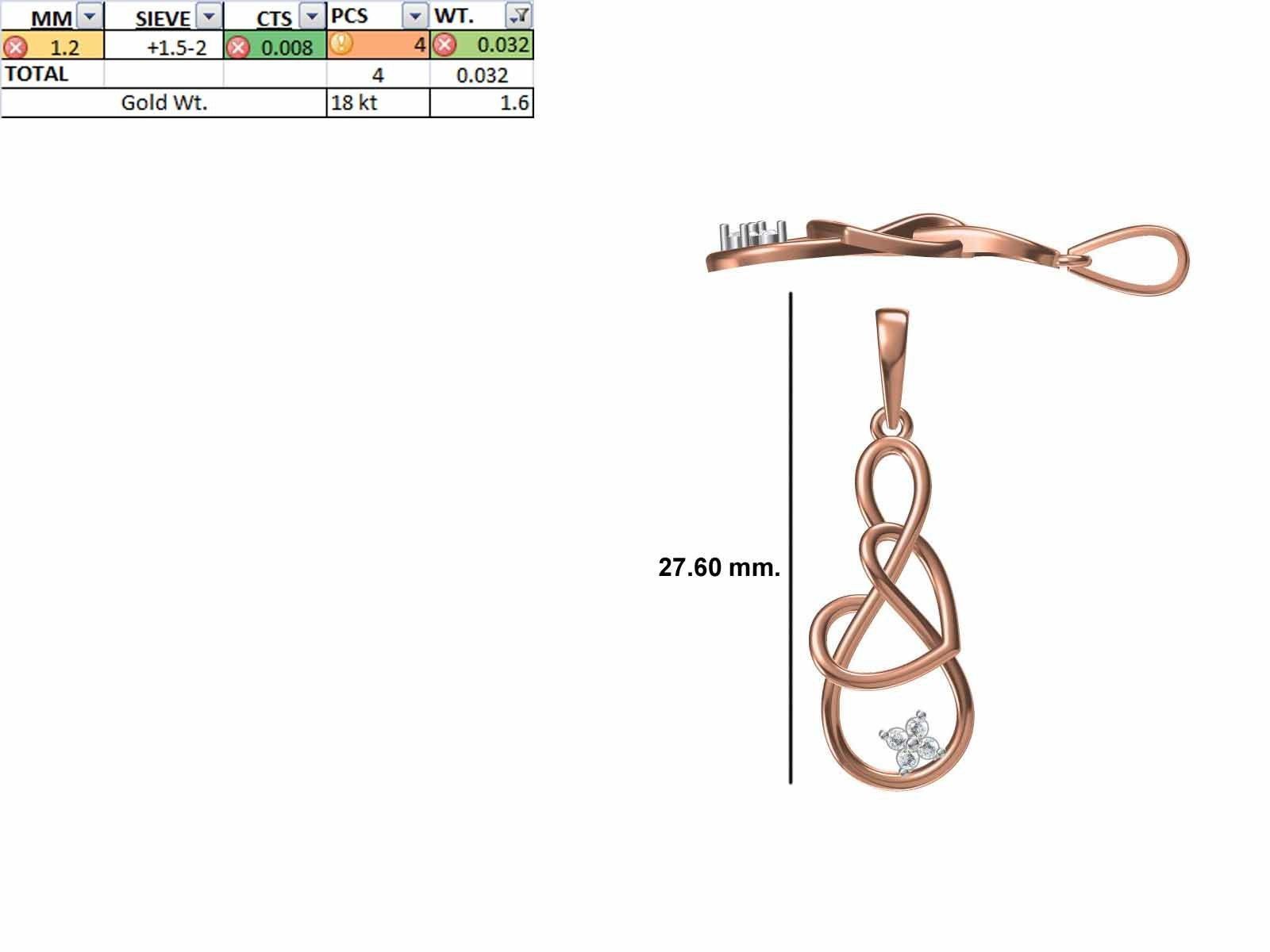 200 JCD PENDANT EARRINGS SET BULK COLLECTION 2GM LIGHT WT 3D print model_131