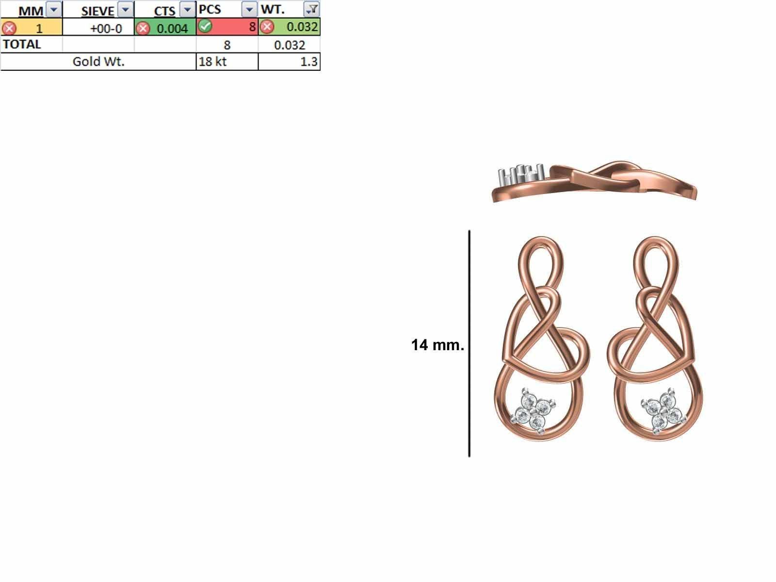 200 JCD PENDANT EARRINGS SET BULK COLLECTION 2GM LIGHT WT 3D print model_127