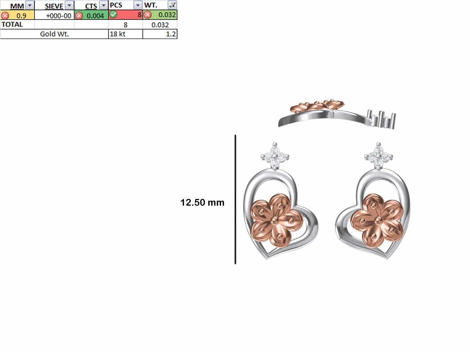 200 JCD PENDANT EARRINGS SET BULK COLLECTION 2GM LIGHT WT 3D print model_85