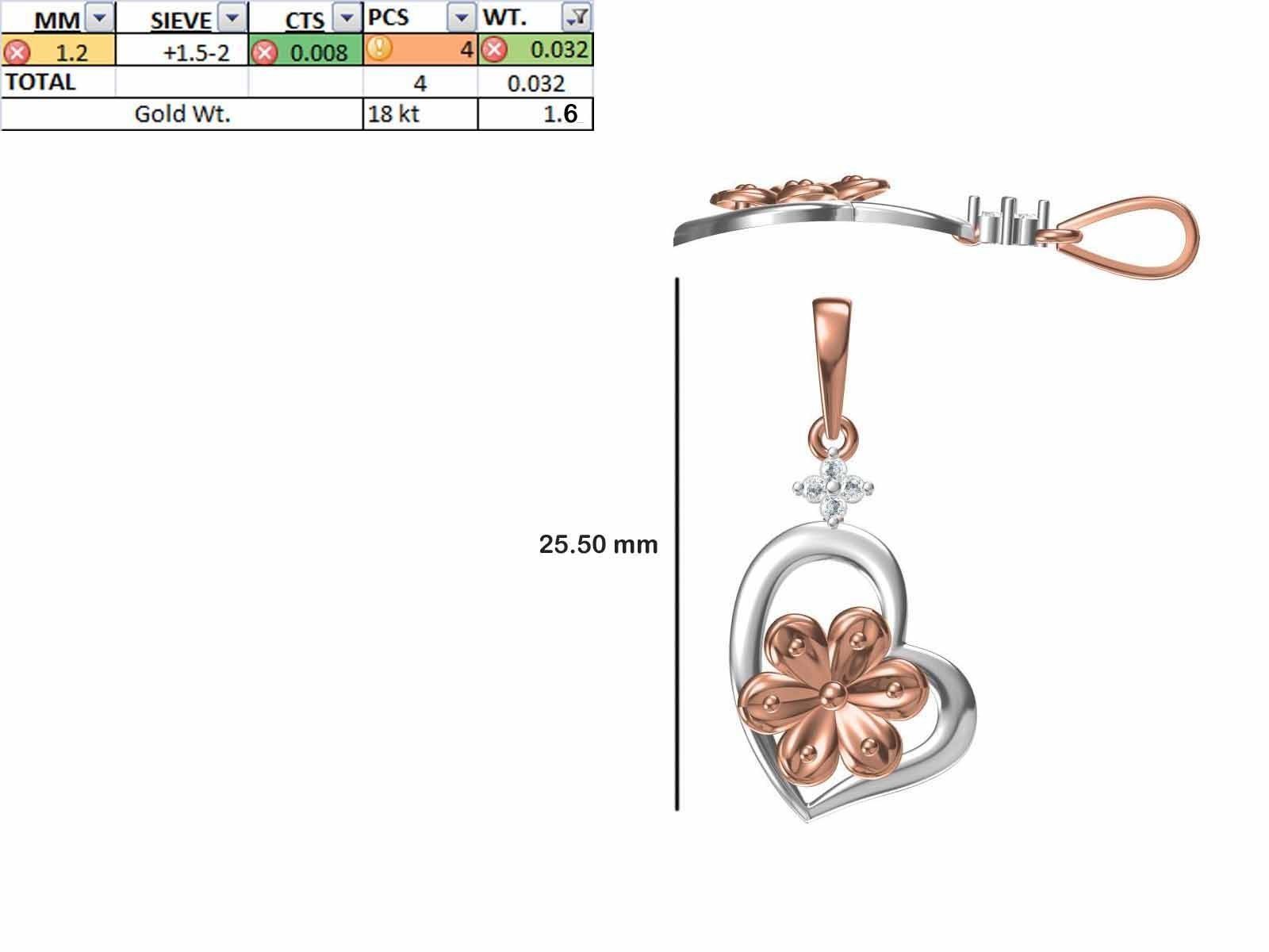 200 JCD PENDANT EARRINGS SET BULK COLLECTION 2GM LIGHT WT 3D print model_87