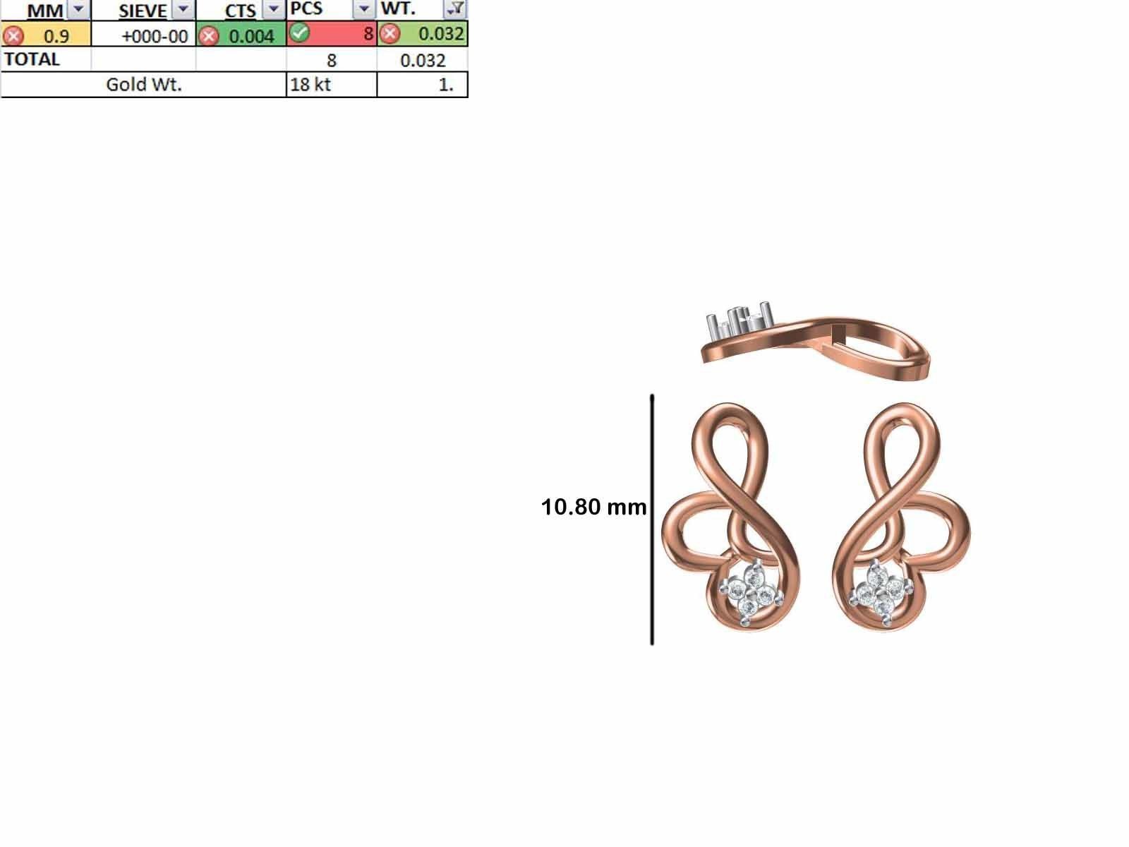 200 JCD PENDANT EARRINGS SET BULK COLLECTION 2GM LIGHT WT 3D print model_76