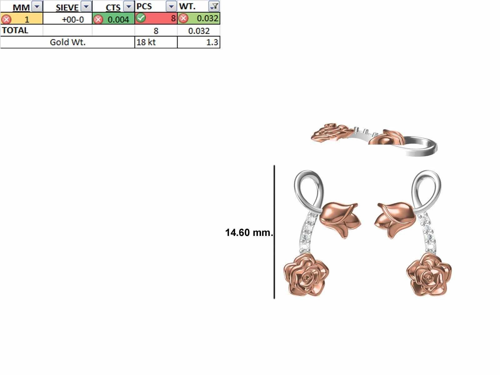 200 JCD PENDANT EARRINGS SET BULK COLLECTION 2GM LIGHT WT 3D print model_133