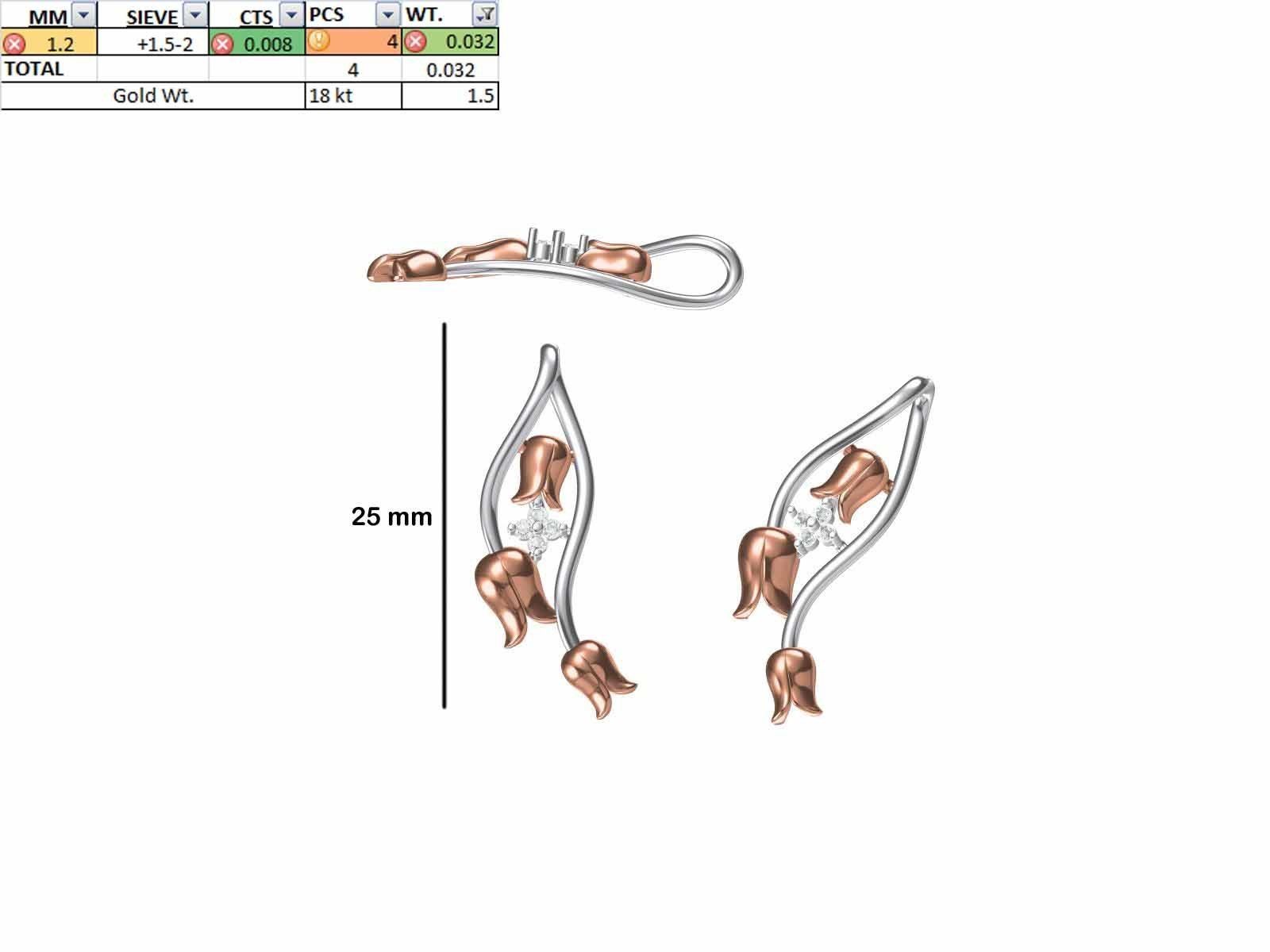 200 JCD PENDANT EARRINGS SET BULK COLLECTION 2GM LIGHT WT 3D print model_86