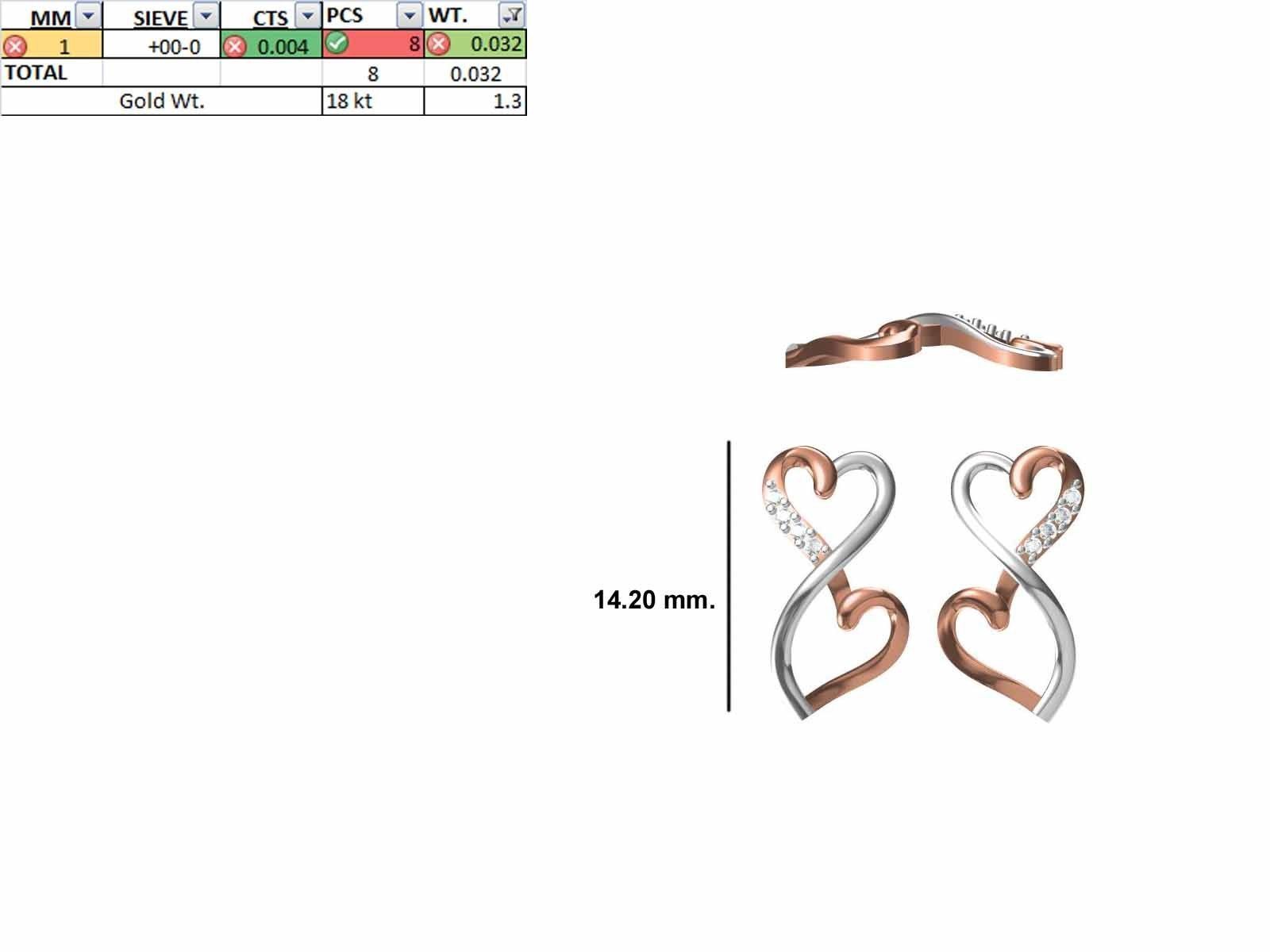 200 JCD PENDANT EARRINGS SET BULK COLLECTION 2GM LIGHT WT 3D print model_107