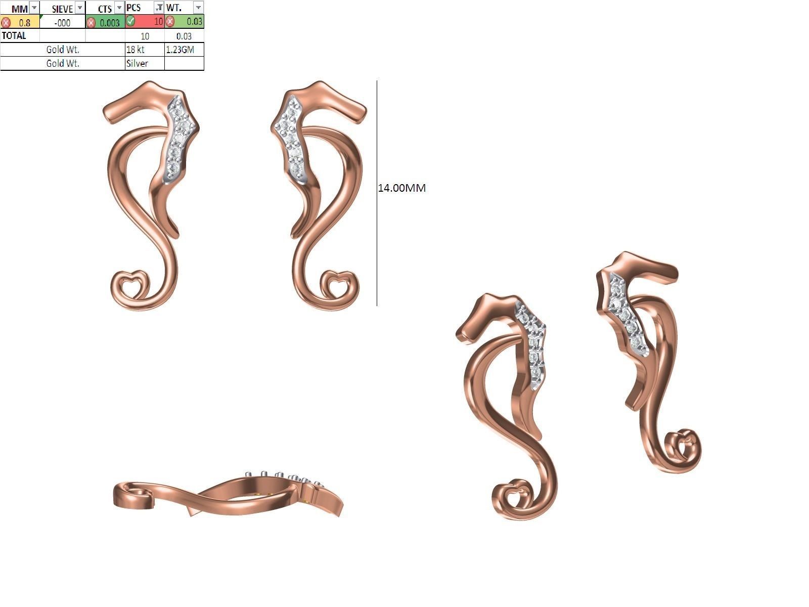 200 JCD PENDANT EARRINGS SET BULK COLLECTION 2GM LIGHT WT 3D print model_71