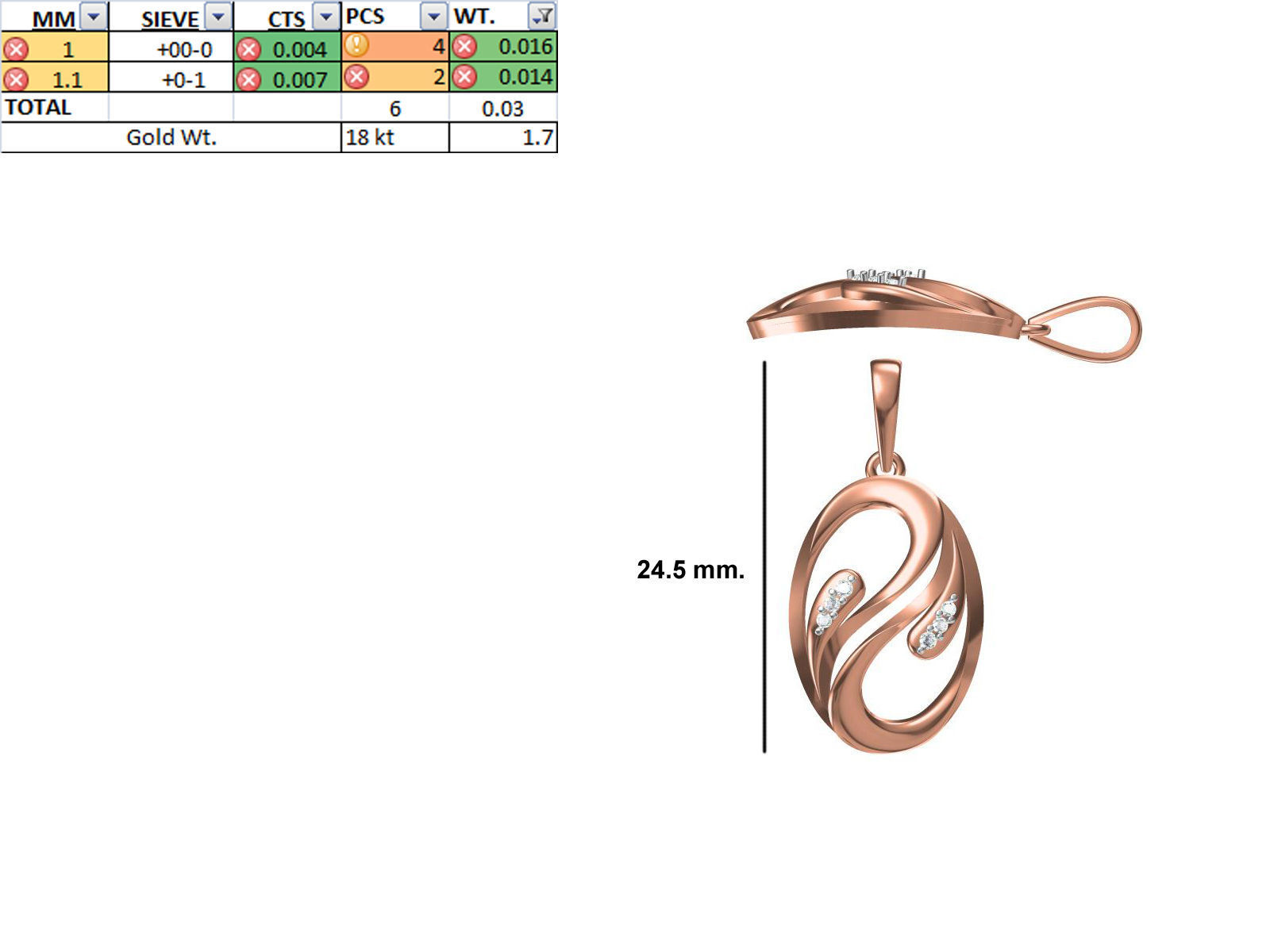 200 JCD PENDANT EARRINGS SET BULK COLLECTION 2GM LIGHT WT 3D print model_110