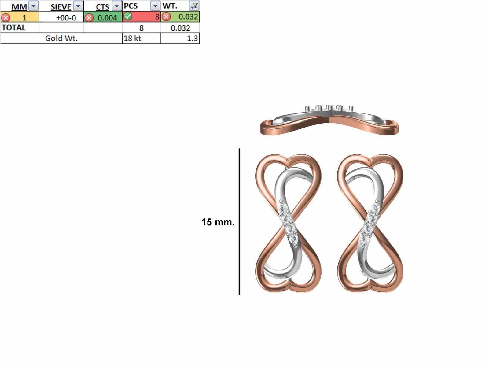 200 JCD PENDANT EARRINGS SET BULK COLLECTION 2GM LIGHT WT 3D print model_121