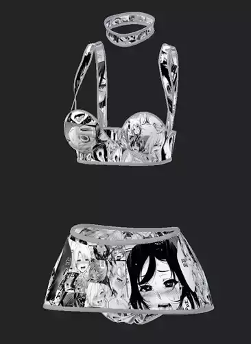 Ahegao Full Outfit  Low-poly 3D model