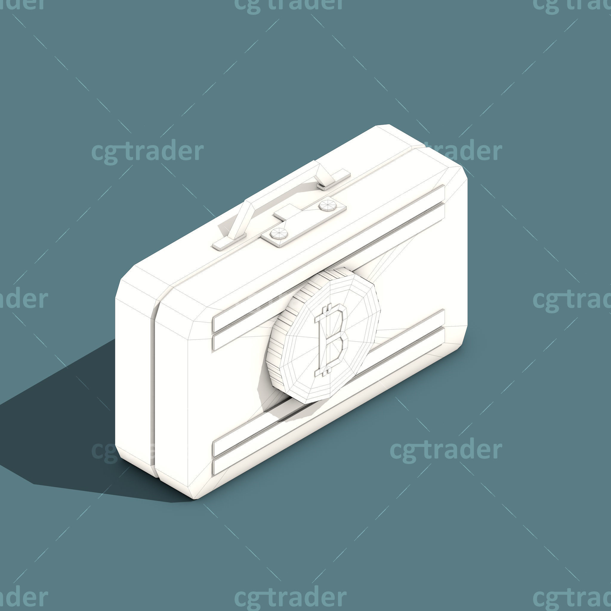 Low Poly Cryptocurrency Blockchain Isometric Pack 01 Low-poly 3D model_22