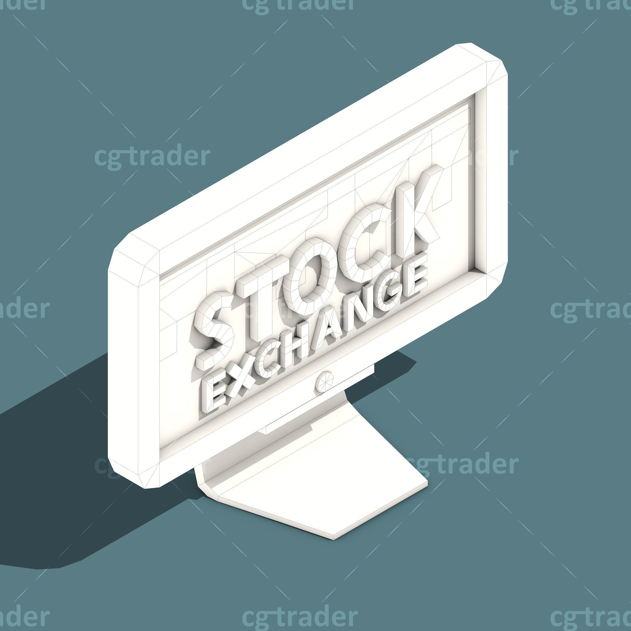 Low Poly Cryptocurrency Blockchain Isometric Pack 01 Low-poly 3D model_20