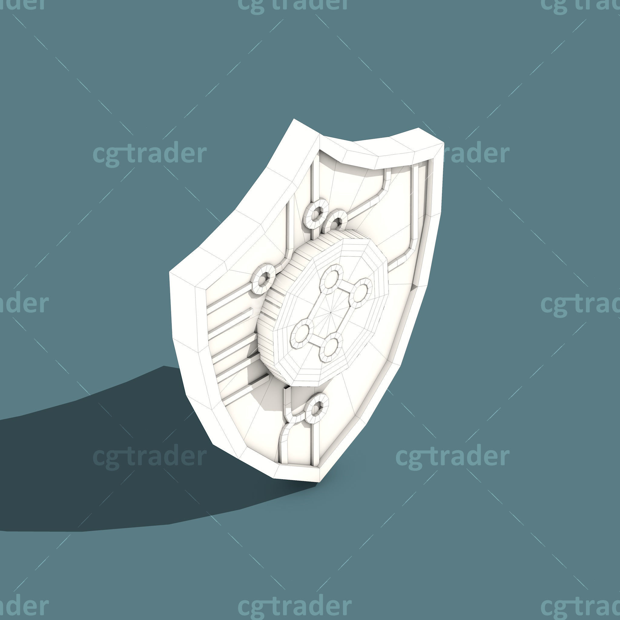 Low Poly Cryptocurrency Blockchain Isometric Pack 01 Low-poly 3D model_16