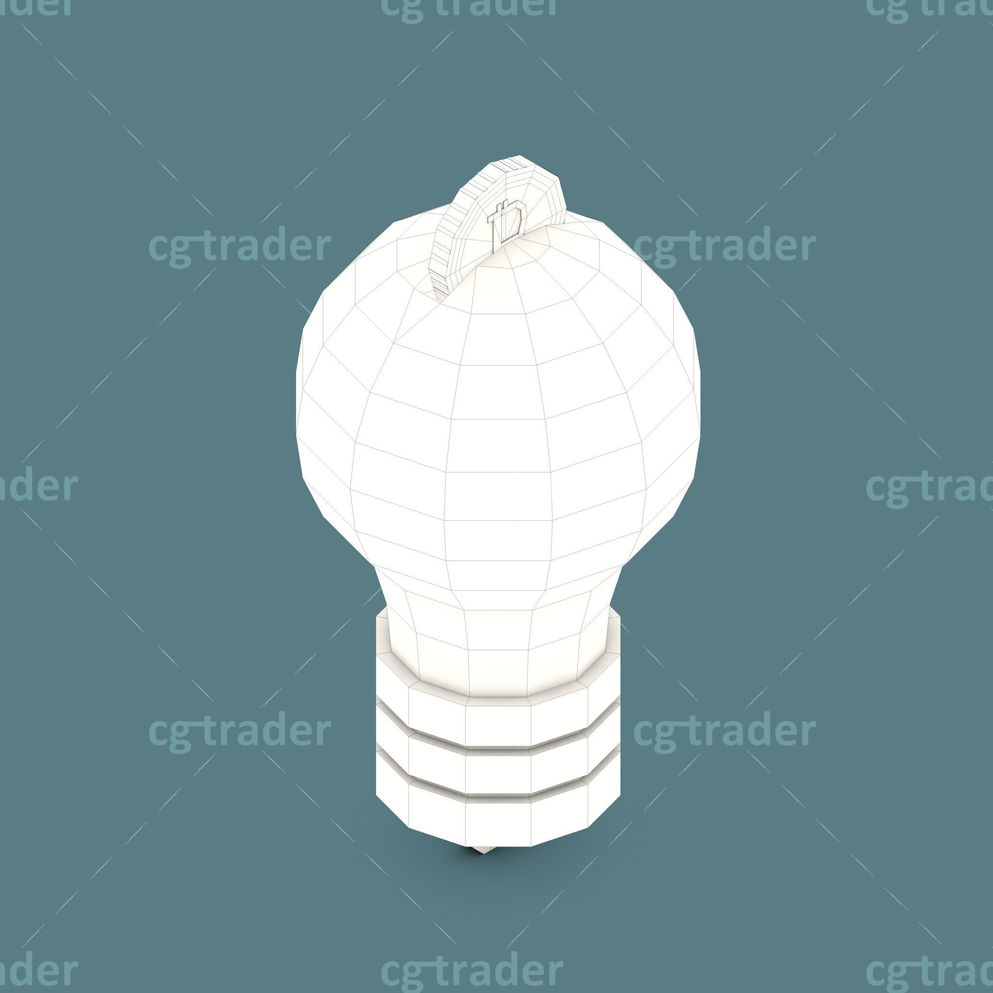 Low Poly Cryptocurrency Blockchain Isometric Pack 01 Low-poly 3D model_6