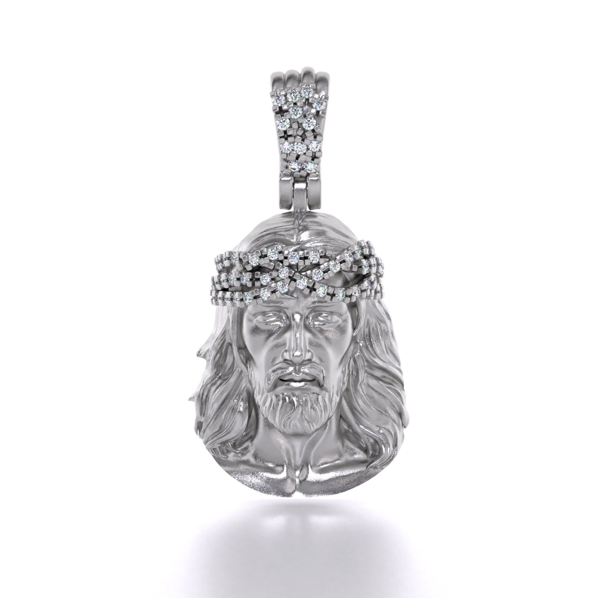 Jesus pendant 1 3D model_7