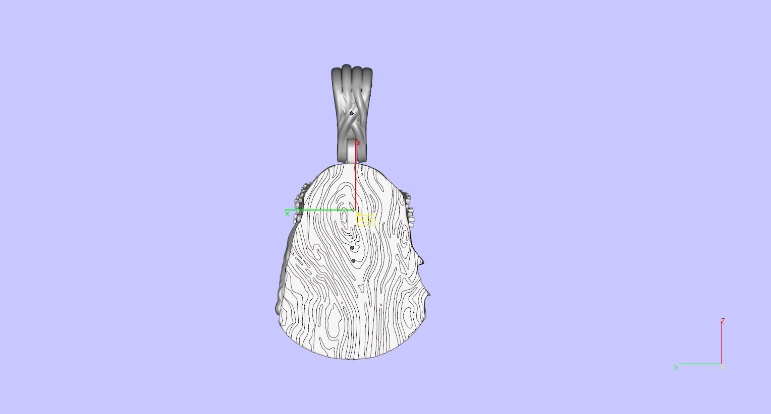 Jesus pendant 1 3D model_23