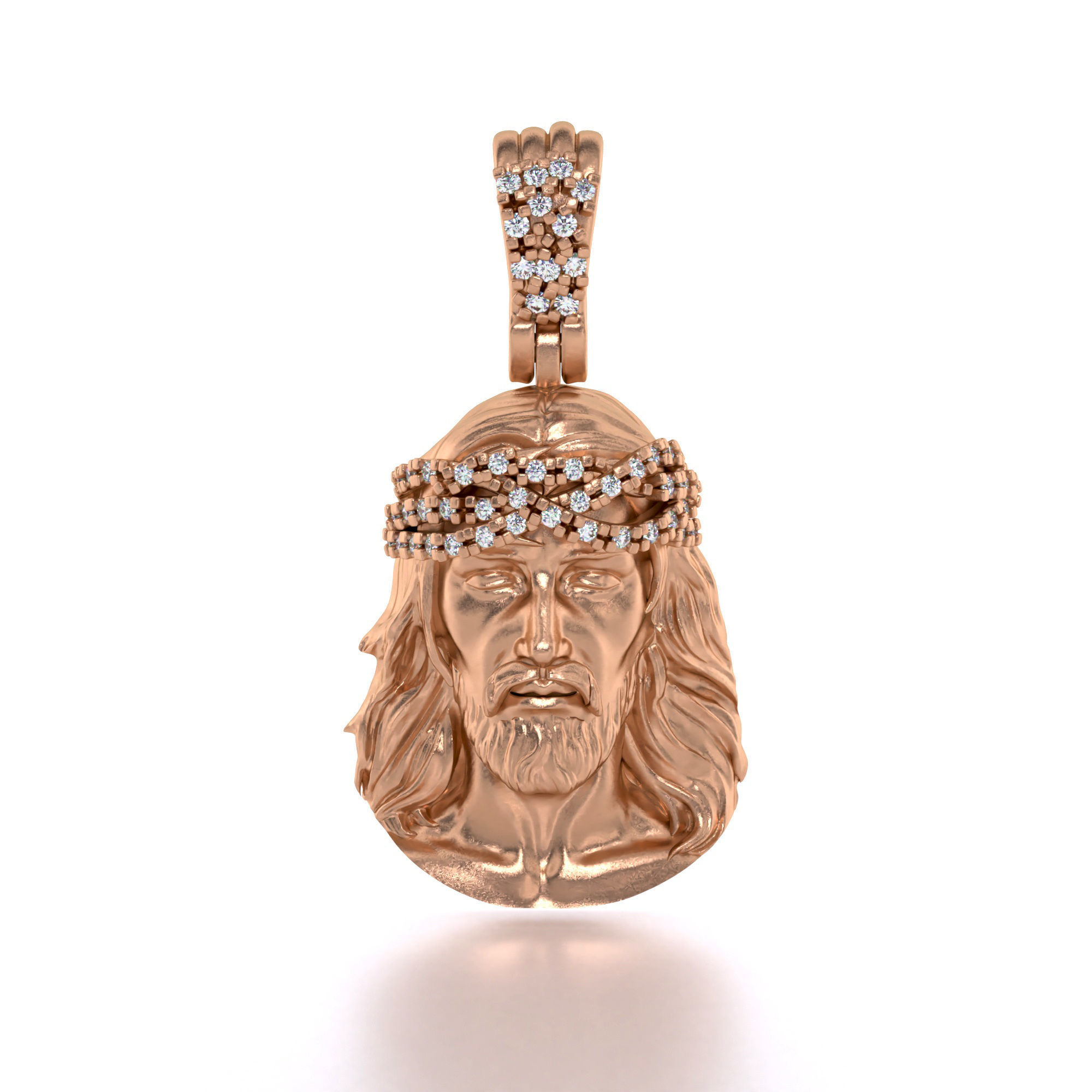 Jesus pendant 1 3D model_12