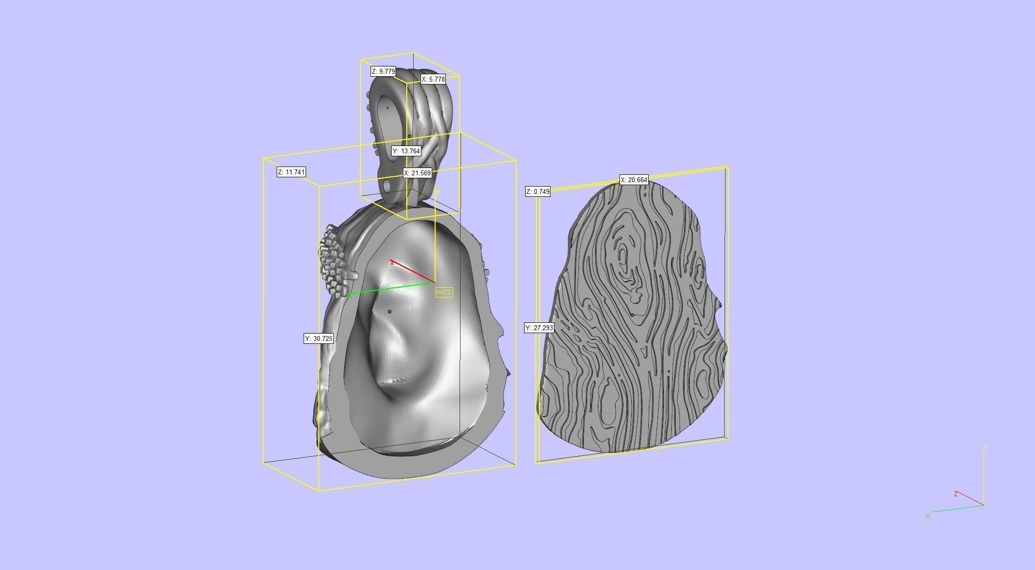 Jesus pendant 1 3D model_22